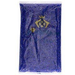 
          Бисер Alingar размер №8 вес 450 гр., прозрачный кристалл, внутри синий, пакет