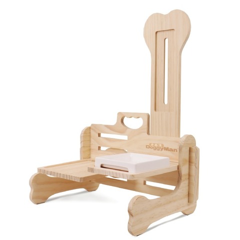 Комбинированный обеденный стол из натурального дерева для кошек и собак