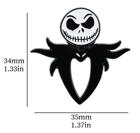 Кошмар перед Рождеством значок металлический Джек Скеллингтон Салли
