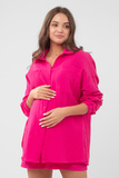 Рубашка для беременных 15884 фуксия