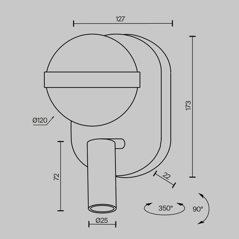 Настенный светодиодный светильник Maytoni Dialogue MOD441WL-L8BS3K