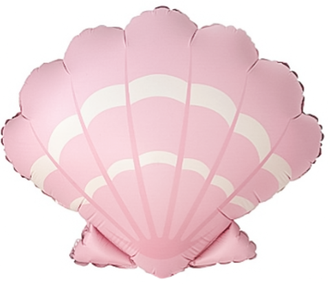 Фигура гелиевая Морская ракушка Розовый Сатин