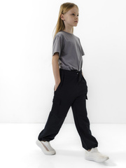 140011C-38 Брюки для девочки, Черный