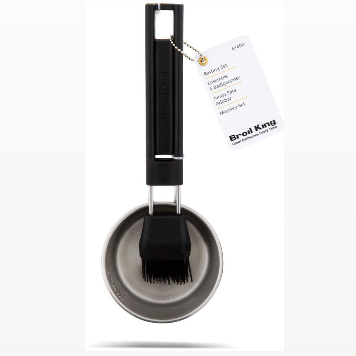 Набор ковшик и кисть для смазывания из нерж. стали BK