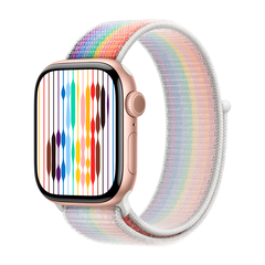Умные часы Apple Watch Series 11 GPS, 42mm, Rose Gold Aluminium Case with Pride Edition Sport Loop