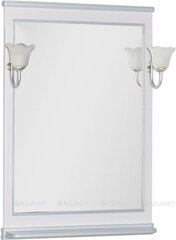Aquanet 180144 Компл.2 - Зеркало Валенса 80 цв.белый краколет/серебро (180144) фото