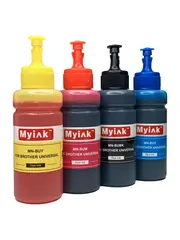 Чернила универсальные MyInk для Brother, водные (Dye), комплект 4 цвета по 100 мл