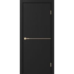 Купить Межкомнатная дверь экошпон Неаполь 202 антрацит кромка в цвет полотна