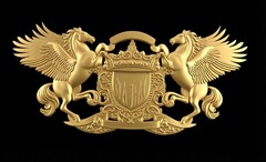 Силиконовый молд № 2623 Пегасы