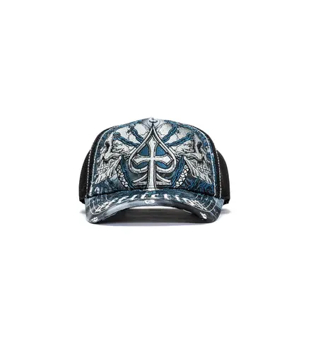 Affliction | Бейсболка мужская Charred Martyr Hat A29879 спереди