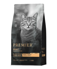 Сухой корм для взрослых кошек Premier Cat Adult с чувствительным пищеварением индейка 0,4кг