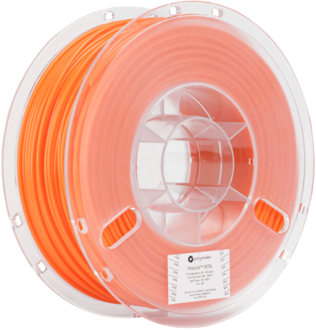 Пластик для 3D-принтера PolyMaker PolyLite PETG, 1.75 мм, 1 кг, Оранжевый