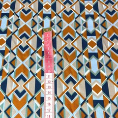 Ткань шелк атласный с ромбами 1198/1