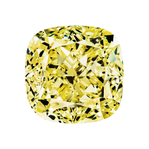 Бриллиант Fancy Int. Yellow VVS1 Антик 0,51 карат 5,25 х 4,7 мм