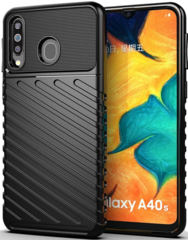 Чехол для Samsung Galaxy A40S (Galaxy M30) цвет Black (черный), серия Onyx от Caseport