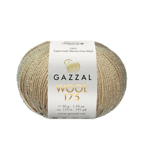 Пряжа Gazzal Wool 175 308 античный бронзовый