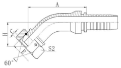 Фитинг для рвд DN 38 BSP (Г) 1.1/2 (45) POWERMASTER