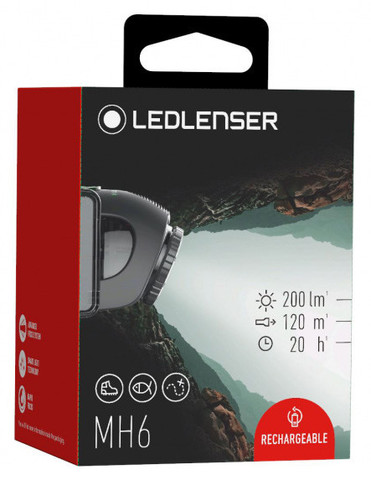 Фонарь налобный Led Lenser MH6 светодиодный 200Lxx1 (501502)