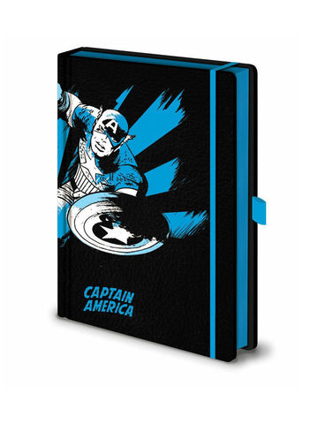 Записная книжка Marvel Comics (Captain America Mono) Premium A5 SR72506