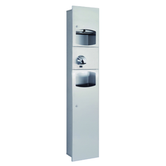 Mediclinics DTES0040CS Шкаф с диспенсером для бумажных полотенец + эл. сушилка saniflow + урна фото