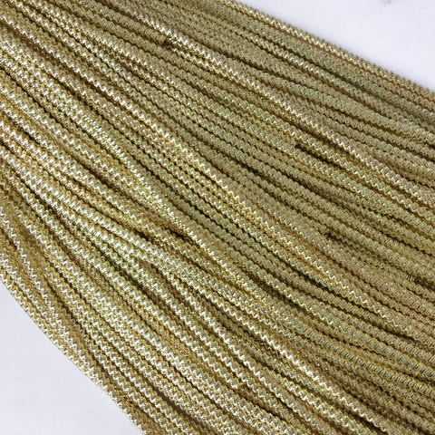 Канитель фигурная, цвет светлое золото, 2,5 мм, 6 грамм