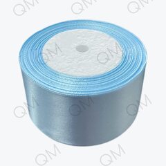 Лента атласная 5 см 25 ярдов (голубая) №104