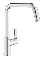 Смеситель для кухонной мойки GROHE Eurosmart, U-образный высокий излив, хром (30567000)
