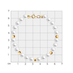 795005  - Браслет из жемчуга со вставками из золота 585пр  SVOBODA