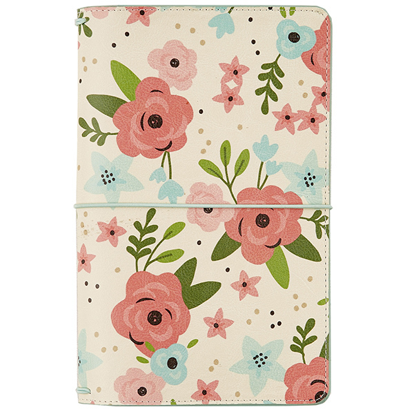 Блокнот- Carpe Diem Traveler's Notebook- Cream Blossom, Bloom