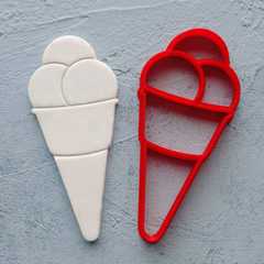 Мороженое в рожке форма для пряника