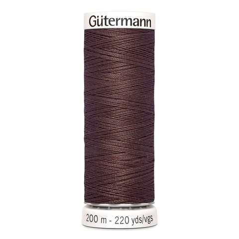Нить Sew-All 200 м, Gutermann, 446 сигнальный коричневый