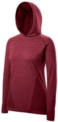 Женская толстовка Wilson W F2 Seamless Hoody - tibetan red/tawny