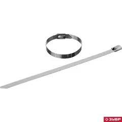 ЗУБР КС-Н, 7.9 x 200 мм, 25 шт, кабельные стяжки нержавеющие, Профессионал (30971-79-200)