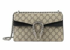 Маленькая женская сумка на плечо Gucci Dionysus с буквами GG бежевый