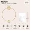 Настенный светильник Maytoni Halo MOD005WL-L22BSK1