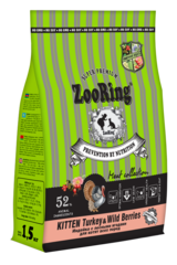 ZooRing Adult сухой корм для котят (индейка,лесные ягоды) 1,5 кг