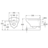 Унитаз подвесной безободковый с сиденьем Gustavsberg Estetic GB1183300R1030