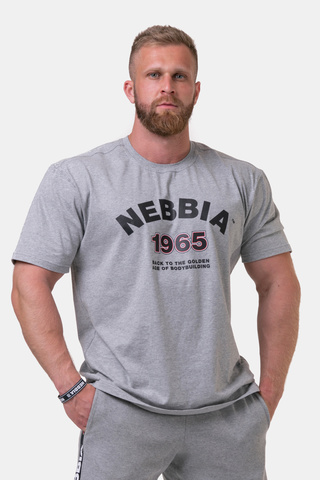 Мужская футболка Nebbia Golden Era T-shirt 192 Light grey