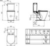 Чаша унитаза напольного под бачок Ideal Standard Connect Aquablade E042901