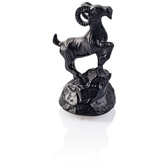 Фигурка 3.6х5.5см Cristal de Paris Горный козел черная