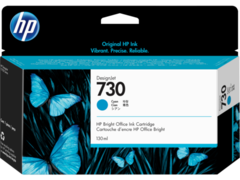 Картридж HP 730 струйный голубой (130 мл)
