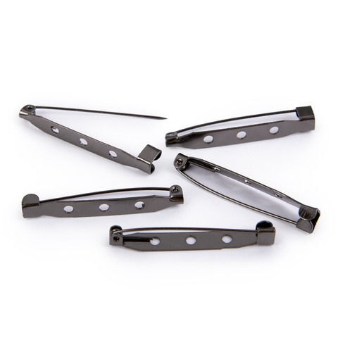 Заготовка для броши 4 см под черный никель