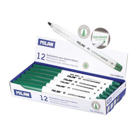 Marker \ Маркер \Box of 12 green whıteboard fıbrepens