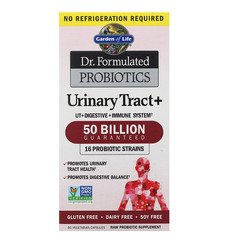Garden of Life, Dr. Formulated Probiotics, Urinary Tract+, 60 вегетарианских капсул
