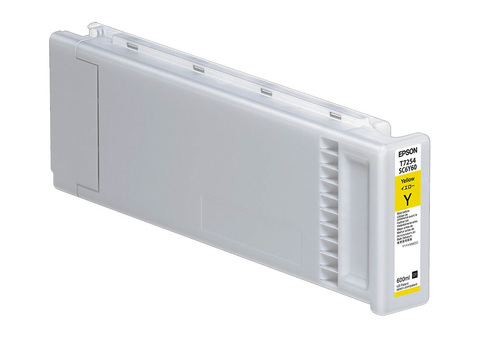 Картридж Epson T7254 UltraChrome DG желтый повышенной емкости 600 мл для текстильного принтера SC-F2000 (C13T725400)