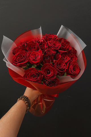 Букет из роз Блэк Мэджик 21шт