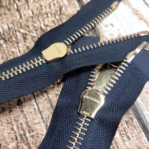 Молния разъемная металлическая с двумя замками RACCAGNI 74 см темно-синий