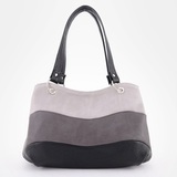 Сумка Саломея 801 мульти итальянский серо-черный