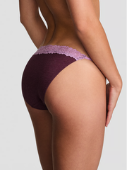 PINK БИКИНИ НА ЗАНИЖЕННОЙ ПОСАДКЕ С КРУЖЕВНОЕ ТЕСЬМОЙ