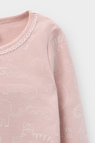 пижама  для девочки  К 1601/24/зоопарк на дымчатой розе